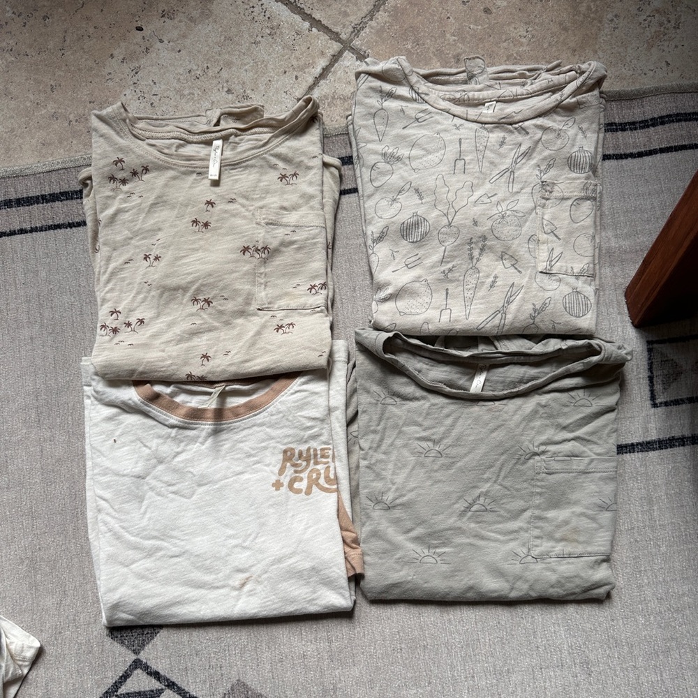 Rylee and Cru (4) tees ALL size 10-12y PLAY